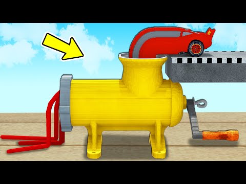 LONG CARS vs MEAT GRINDER in Teardown