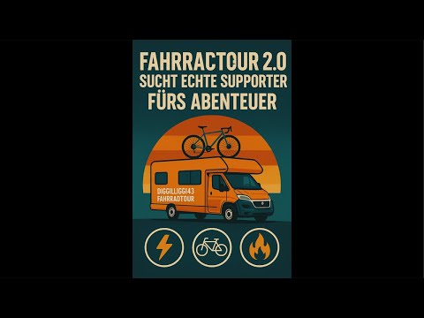 Fahrradtour 2.0 sucht echte Supporter fürs Abenteuer ⚡🚴‍♂️🔥