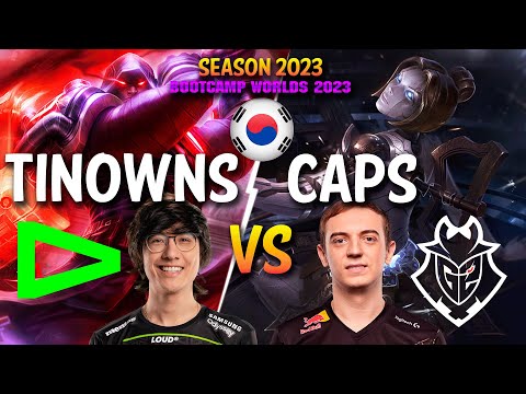 LLL Tinowns vs G2 Caps - Tinowns JAYCE vs Caps ORIANNA Mid - Patch 13.19 KR Ranked