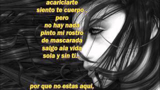 porque no estas aqui.....ALEJANDRA GUSMAN