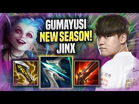 GUMAYUSI TRIES JINX IN NEW SEASON 2022! - T1 Gumayusi Plays Jinx ADC vs Ezreal! | Season 2022