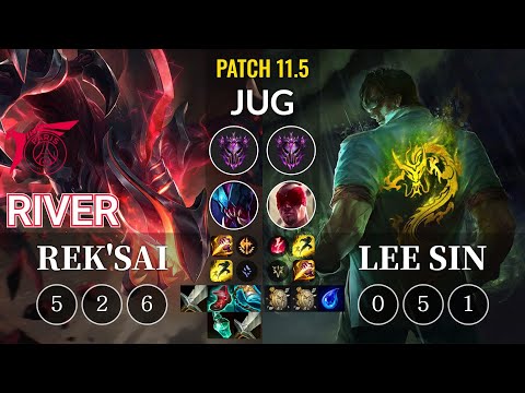 TLN River Rek'Sai vs Lee Sin Jungle - KR Patch 11.5