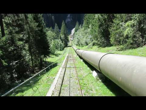 Standseilbahn 7027.01 Lüen Kraftwerk Talfahrt 2019