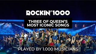 3 of the most iconic Queen's song played by 1000 musicians | Rockin'1000