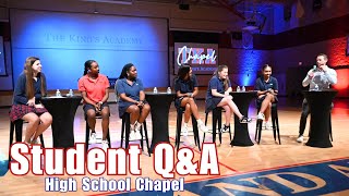 Prefect Panel | TKA High School Chapel