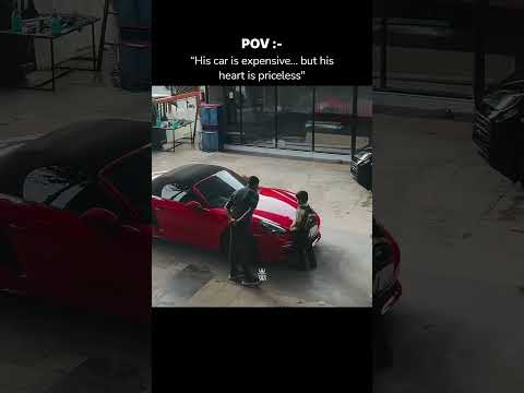 His car is expensive… but his heart is priceless