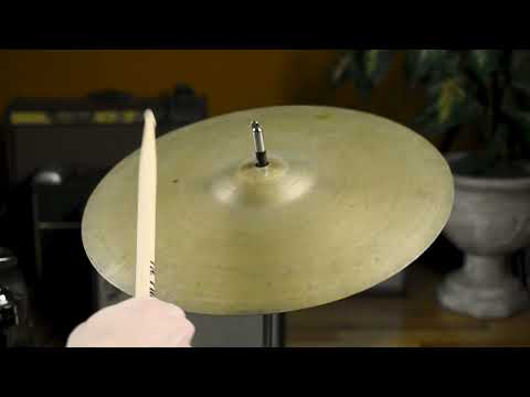 14" Zildjian A 1940s 1st Stamp / 2nd Stamp / Pre-Trans Stamp Small Crash / Hi-Hat Single Cymbal 626g *Video Demo* image 7