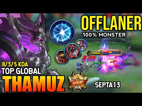 THAMUZ BEST BUILD 2022 | TOP GLOBAL THAMUZ GAMEPLAY | MOBILE LEGENDS✓