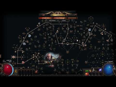 PoE Spark 100% crit chance. no flasks / no gear / no auras / generic tree