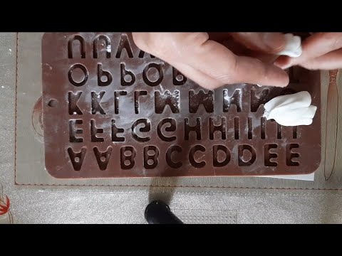 how to make fondant letters || fondant name || how to use mould