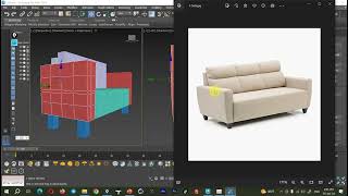 012_3Ds Max for Architecture Tutorial _ Model Sofa with Editable Poly_ @Krouta