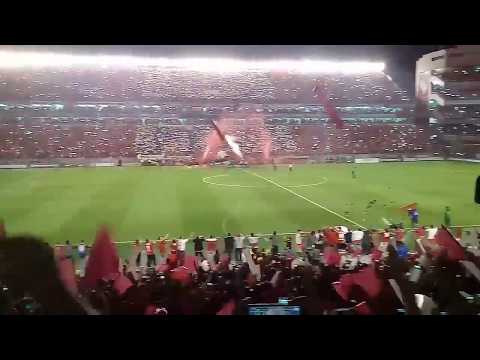 Recibimiento Independiente vs Libertad. Semi final copa sudamericana