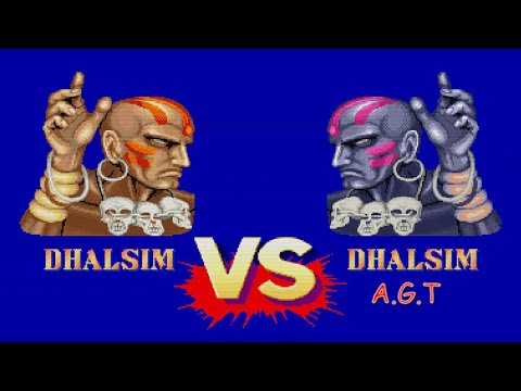 Dhalsim (p2.agt) vs Dhalsim street fighter champion edition (Best Rounds)