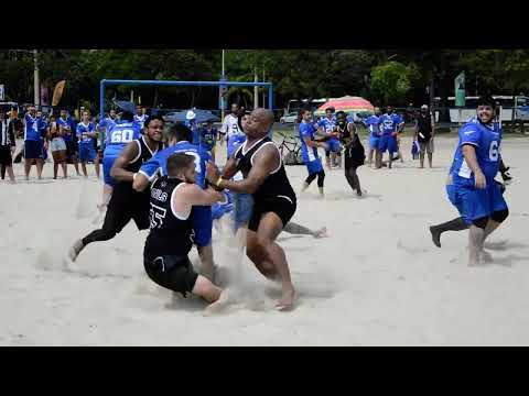 Quarterback sack!!! Carioca Bowl (Falcões x Dark Owls) - Sack de Lucca Lima