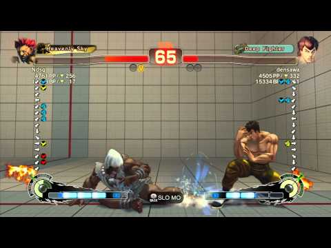 Fujino (Akuma) vs densawa (Fei Long) - SSF4 Arcade Edition Xbox Live Ranked Match