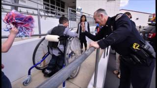 Jose's new Stand Up Wheelchair- Mayflower school student receives wonderful gift