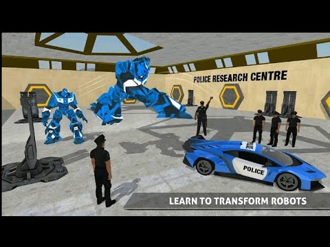 US Police Car Transform Robot War Rescue   Android Gameplay