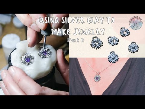 Using Silver Clay to set Gemstones #silverclay #silversmithing #gemstonejewelry #metalclay