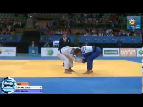 European Judo Championships Juniors Sarajevo 2013 Bronze -66kg GHAZARYAN (ARM) - VEGVARI (HUN)