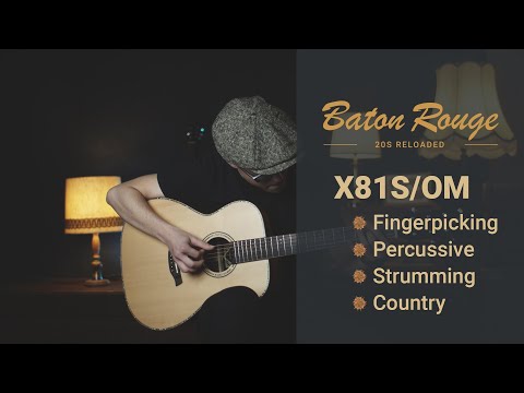 Демонстрация звучания акустической гитары Baton Rouge X81S/OM