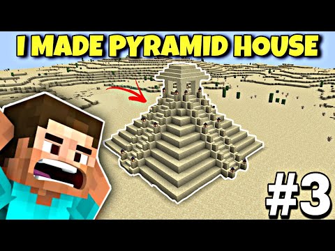 STEVE_THE_GAMER - I Built a Pyramid House in My Minecraft Desert-Only Survival World - epic house✨