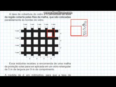 Enem 2015 - matemática - azul - questão 161 (porcentagem, área e equação do 2º grau)