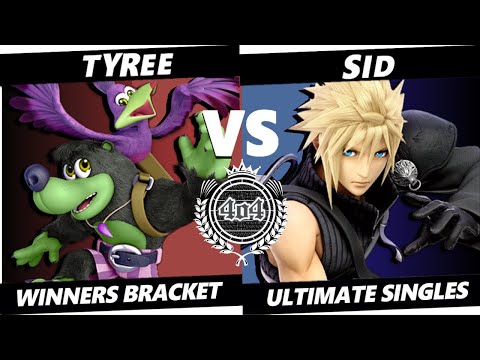 4o4 Smash Night 49 - Tyree Harris (Banjo & Kazooie, Pac-Man) vs Sid (Cloud) - Winners Round 1