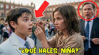 El HIJO del MILLONARIO era CIEGO… hasta que una NIÑA sacó de sus ojos algo que nadie podía imaginar