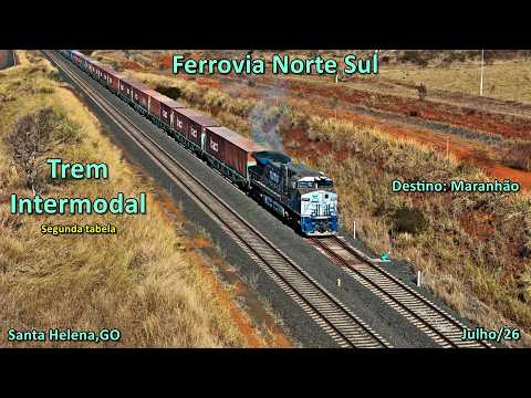 ACOMPANHE A PARTIDA DO TREM INTERMODAL BRADO DE SANTA HELENA RUMO AO MARANHÃO  |  FERROVIA NORTE SUL