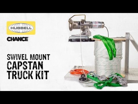AB Chance Swivel Mount Capstan Hoist Truck Kit With Crosby McKissick Blocks