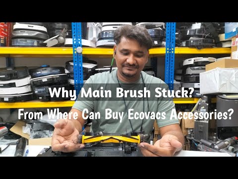 Compatible for Ecovacs，Main Roller Brush Replacement，920 950 T5 T8 T9 N7 N8 Pro Yeedi 2 Hybrid Robot Vacuum Cleaner Spare Parts(1pcs) video review thumbnail