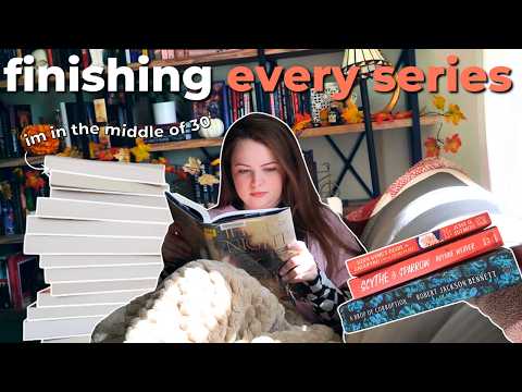 Finishing EVERY BOOK SERIES I'm In The Middle Of 📖 *reading vlog*