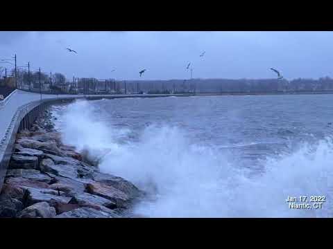 Jan 17, 2022 Highwinds and flooding Niantic, CT