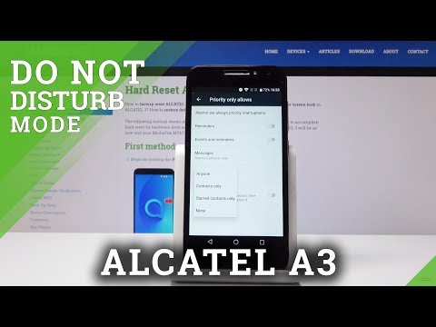 How to Activate Do Not Disturb Mode in ALCATEL A3 - Mute Sounds & Vibrations