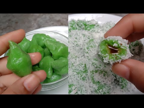 RESEP KLEPON YANG KENYAL DAN LEMBUT DENGAN ISIAN GULA MERAH CAIR SUPER LUMER
