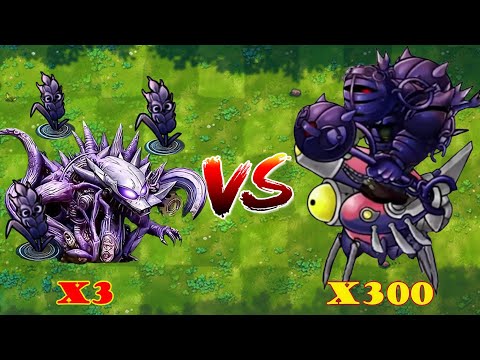 PVZ 1 Fusion 3.0 Challenge!! 3 Plants Obsidian Barley VS 300 Zombie Random - Who Will Win?