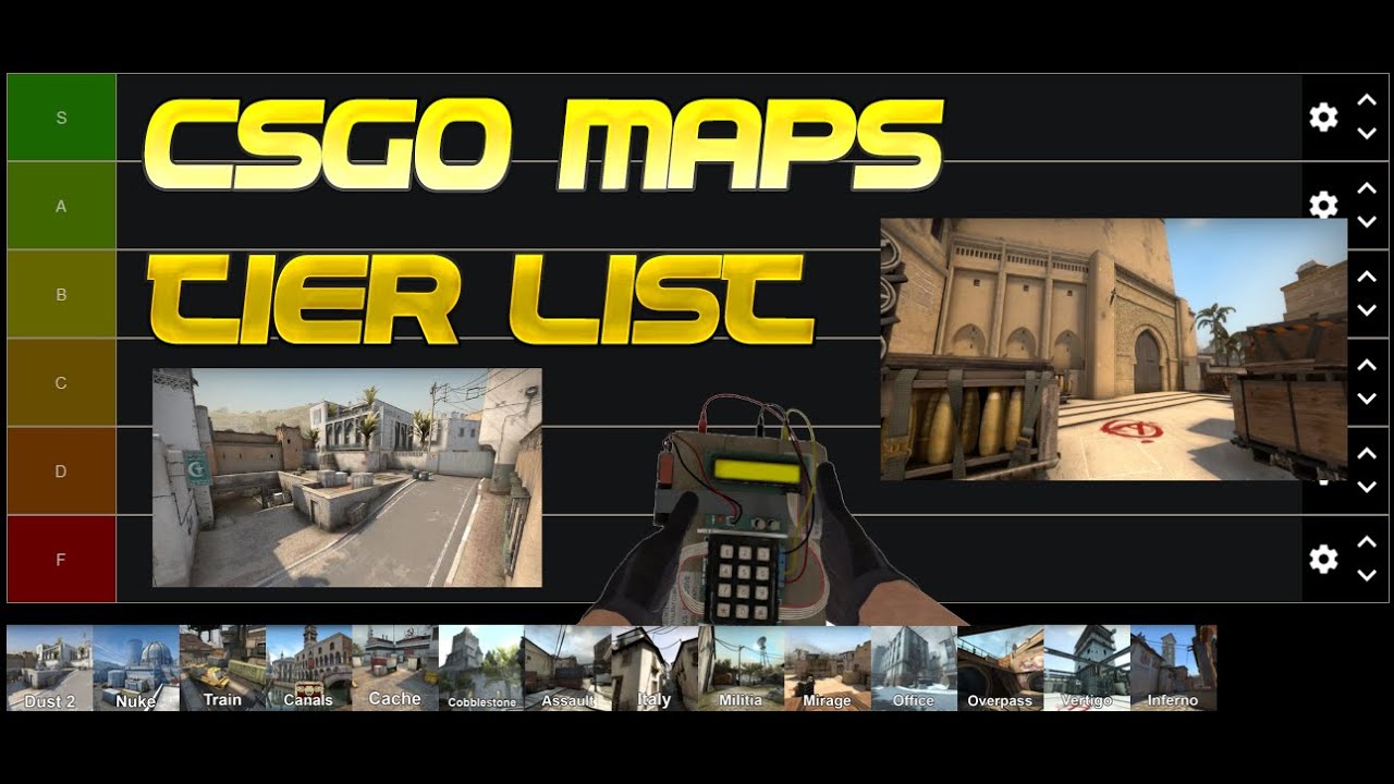 Official CSGO Maps Tier List