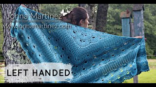 LEFT HANDED: How to crochet Victoria's German Shells Shawl