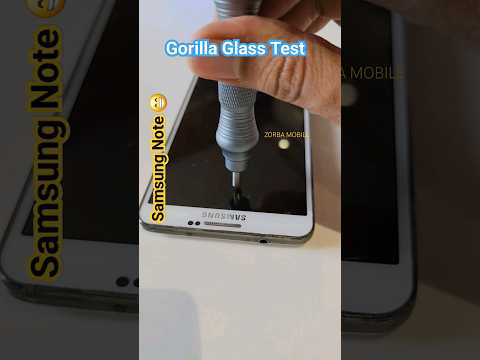 Gorilla Glass Testing by ZORBA MOBILE.