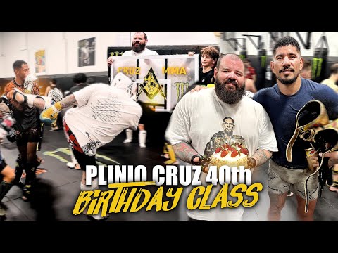 Coach Cruz 40th Birthday Class with Alex Pereira and the Team