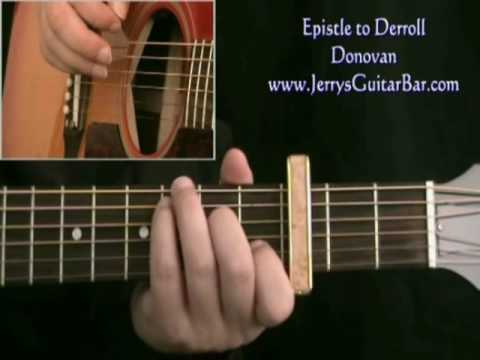 How To Play Donovan Epistle to Derroll (intro only)