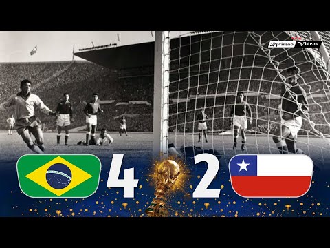 Brasil 4 x 2 Chile (Garrincha's show) ● 1962 World Cup Semifinal Extended Goals & Highlights HD