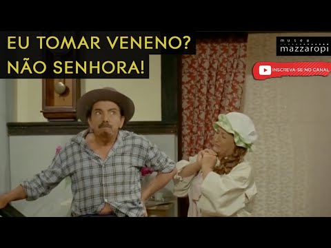 Cenas Mazzaropi - Veneno eu não tomo!! (1968)
