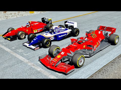 Ferrari F1 2021 vs Williams F1 1994 vs Ferrari F1 1994 at Jerez