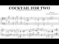 Art Tatum - Cocktail For Two | Jazz Piano Transcription