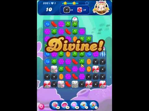 Candy Crush Saga Level 595 - Sugar Stars,  28 Moves Completed