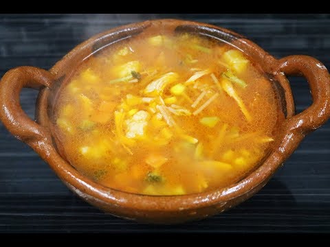 Sopa De Fideo Con Pollo Y Verduras Video