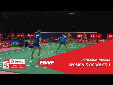 Uber Cup | WD1 | FRUERGAARD/THYGESEN (DEN) vs BOLOTOVA/DAVLETOVA (RUS) | BWF 2018