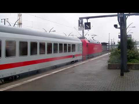 Heidelberg hbf IC2313 Karlsruhe hbf Ausfahrt ICE 577 Stuttgart hbf Einfahrt von Hamburg Altona