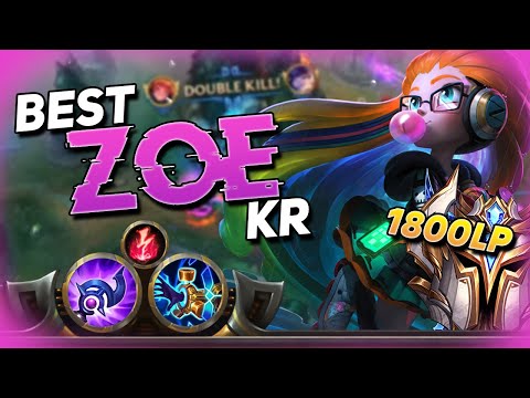 THE OTP ZOE THAT REACHED TOP 1 IN KOREA (1.7M MASTERY) 😱 - CHALLENGER 1800 LP